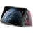 JEEHOOD J05 For iPhone 11 Pro Case Leather Mobile Cover with Detachable Magnetic Card Bag - Pink - 4