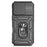 For iPhone 16 Pro Case Ring Kickstand PC+TPU Phone Cover with Camshield - Black - 2
