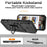 For iPhone 16 Pro Max Case Ring Kickstand Slide Camera Lid PC+TPU Phone Cover - Black - 3