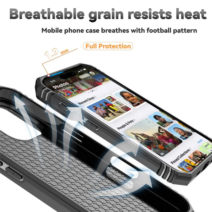 For iPhone 16 Case Ring Holder Kickstand Camshield PC+TPU Phone Cover - Black - 4