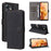 For Ulefone Note 18 Ultra Leather Case RFID Blocking Wallet Phone Cover with Strap - Black - 6