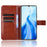 For Oukitel C51 Leather Phone Case Wallet Crazy Horse Texture - Brown - 2