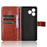 For Ulefone Note 18 Ultra Leather Phone Case Wallet Crazy Horse Texture - Brown - 4
