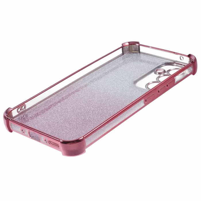 For Samsung Galaxy A35 5G Case Soft TPU Glitter Electroplated Phone Cover - Pink - 4
