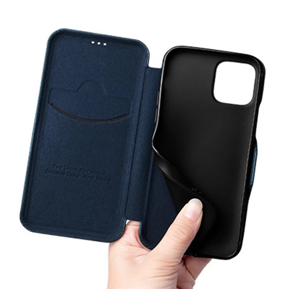 VIETAO For iPhone 13 Pro 6.1 inch Phone Case Anti-Fall Shockproof Case PU Leather Phone Cover with Stand / Card Holder - Brown - 7