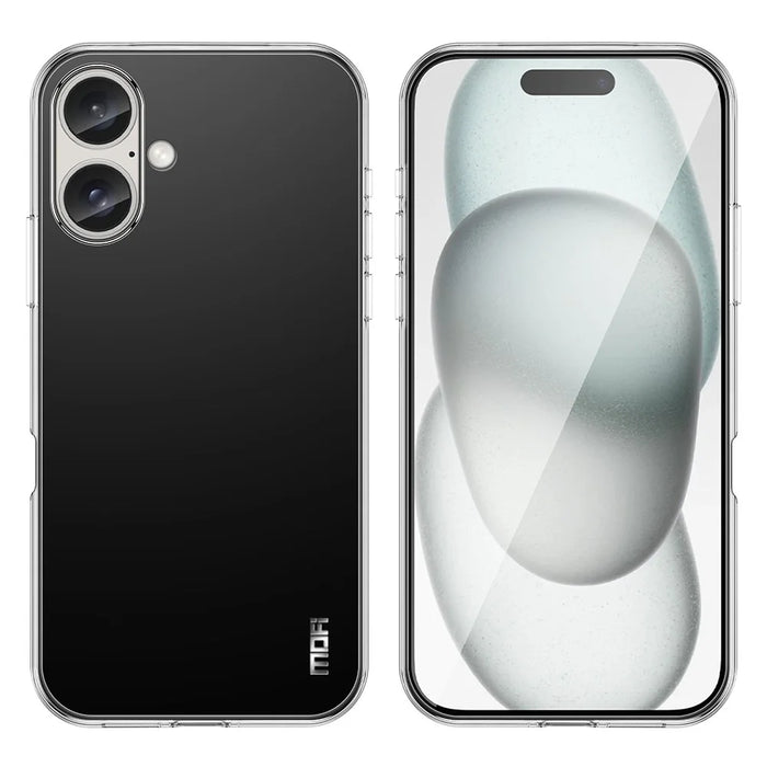 MOFI For iPhone 16 Plus Case Anti-scratch Transparent Soft TPU Phone Cover - 2