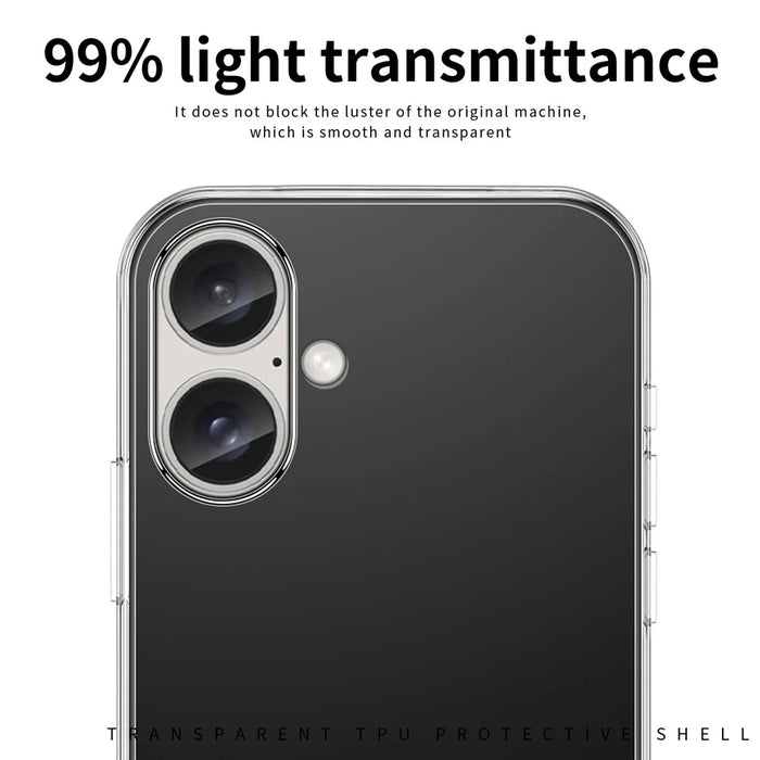 MOFI For iPhone 16 Plus Case Anti-scratch Transparent Soft TPU Phone Cover - 7