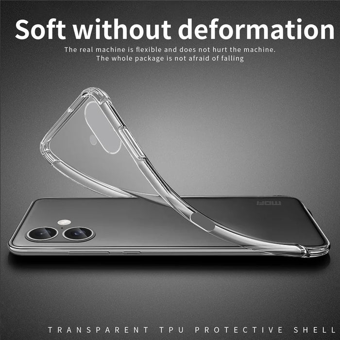 MOFI For iPhone 16 Case Soft TPU Slim Phone Cover HD Transparent - 4
