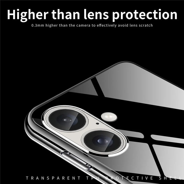 MOFI For iPhone 16 Case Soft TPU Slim Phone Cover HD Transparent - 6