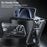 For iPhone 15 Pro Case Magnetic Clear PC Hard Phone Cover Rotatable Ring Kickstand - Transparent Black / Grey Rope - 2