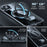 For iPhone 14 Case Compatible with MagSafe Hard PC Clear Phone Cover Ring Holder  - Transparent Black / Grey Rope - 3