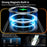 For iPhone 15 Plus Magnetic Case Clear PC Shockproof Phone Cover Grip Kickstand - Transparent Black / Grey Rope - 4
