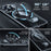 For iPhone 14 Pro Case Compatible with Magsafe Rotatable Kickstand Hard PC Phone Cover - Transparent Black / Grey Rope - 3