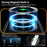 For iPhone 13 Pro Magnetic Case Shockproof Hard PC Phone Cover Rotatable Ring Holder Kickstand - Transparent Black  /  Grey Rope - 4