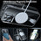 For iPhone 13 Pro Magnetic Case Shockproof Hard PC Phone Cover Rotatable Ring Holder Kickstand - Transparent Black  /  Grey Rope - 5