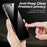 For iPhone 15 Pro Max Magnetic Case Tempered Glass+PC Anti Peeping Phone Cover - Natural - 4