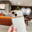 For iPhone 14 Plus Case Wave Frame with Love Heart Raised Camera Protection TPU Cover - Ivory White - 3