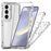 For Samsung Galaxy S24 Case 3-in-1 Acrylic+TPU Transparent Phone Cover - 1