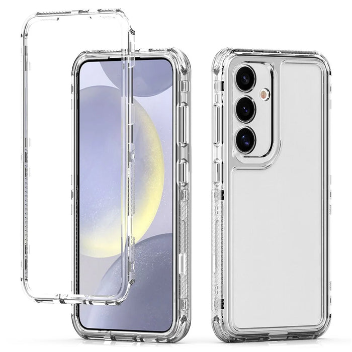 For Samsung Galaxy S24 Case 3-in-1 Acrylic+TPU Transparent Phone Cover - 2