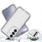 For Samsung Galaxy S24 Case 3-in-1 Acrylic+TPU Transparent Phone Cover - 4