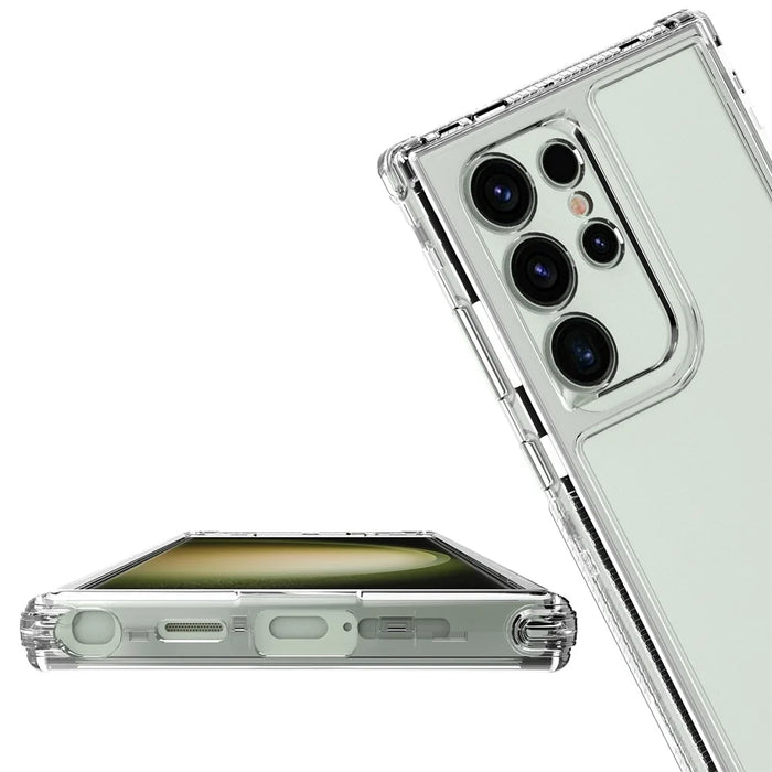 For Samsung Galaxy S23 Ultra Case Acrylic+TPU Shockproof Clear Phone Cover - 5