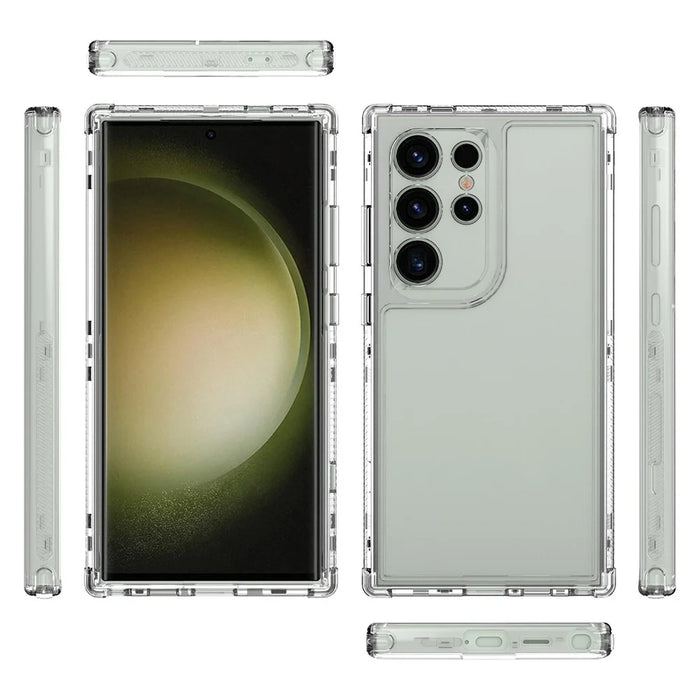 For Samsung Galaxy S23 Ultra Case Acrylic+TPU Shockproof Clear Phone Cover - 6