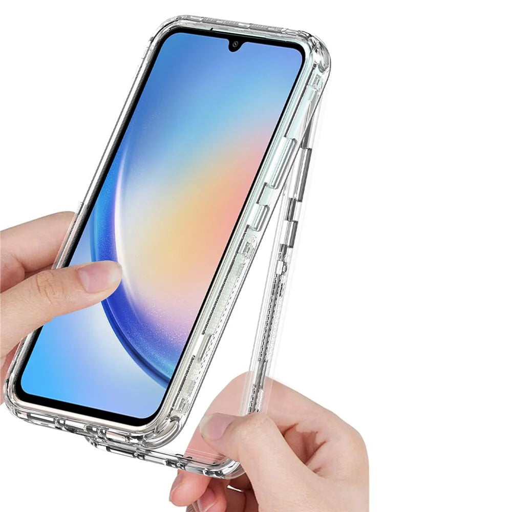 For Samsung Galaxy A34 5G Case Acrylic+TPU Anti-scratch Phone Cover - 3
