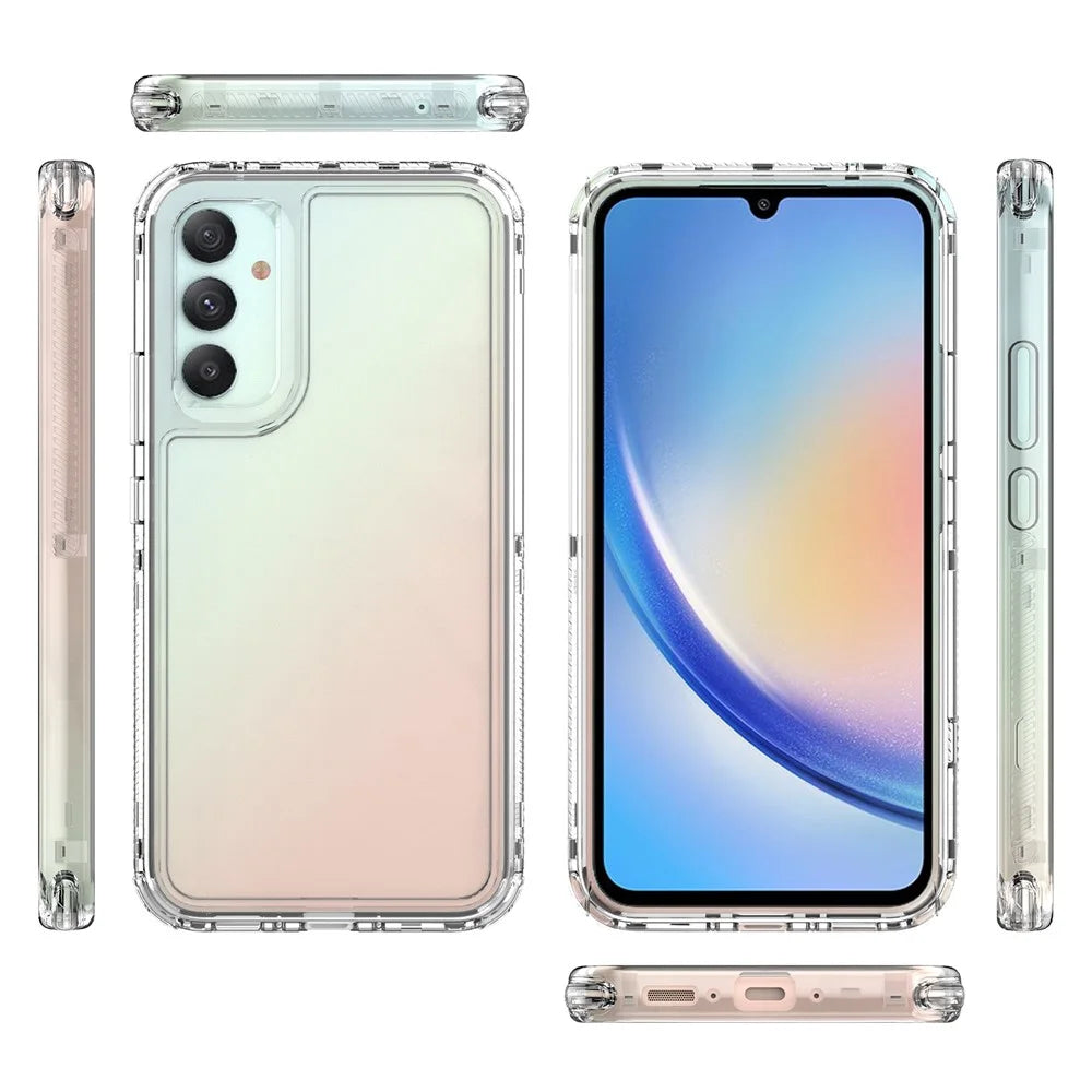 For Samsung Galaxy A34 5G Case Acrylic+TPU Anti-scratch Phone Cover - 6