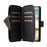 R20 For Samsung Galaxy S23 FE Case Leather Zipper Phone Cover with 9 Card Slots - Black - 3