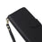 R20 For Samsung Galaxy S23 FE Case Leather Zipper Phone Cover with 9 Card Slots - Black - 5