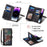 ESEBLE Galaxy Series For iPhone 16 Plus Case RFID Blocking Zipper Wallet Leather Phone Cover - Black - 6