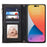 ESEBLE Star Series For iPhone 16 Case Zipper Wallet Leather Stand Phone Cover - Black - 2