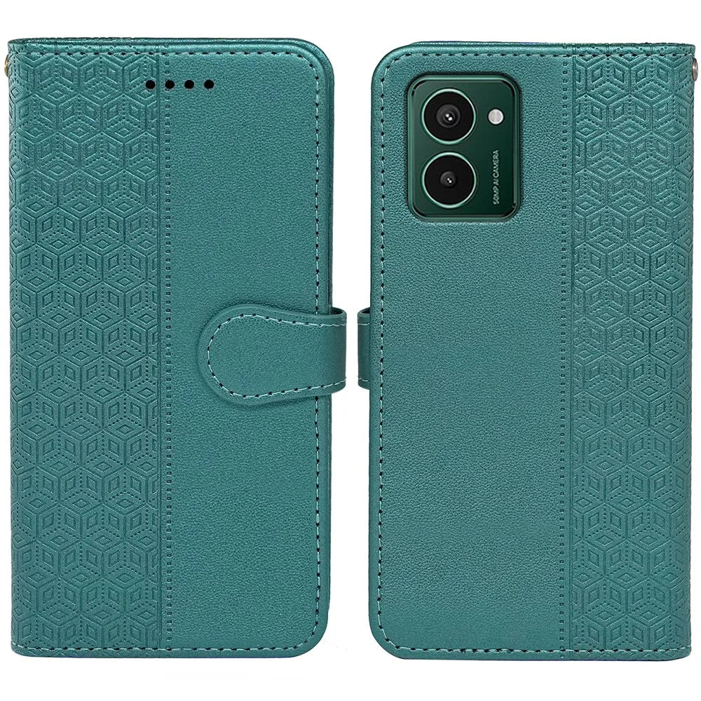 For HMD Pulse Pro Shockproof Case Leather Wallet Phone Cover - Green - 1