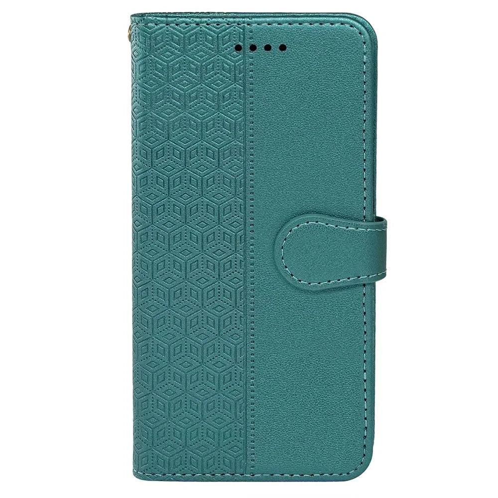 For HMD Pulse Pro Shockproof Case Leather Wallet Phone Cover - Green - 5