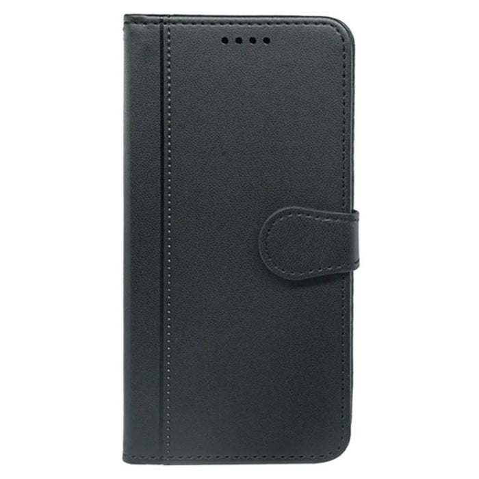 HX02 For HMD Pulse Pro Case Wallet Leather Phone Cover with Strap - Black - 5