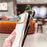 For iPhone 15 Pro Case Curly Wave Frame Shape Electroplating TPU Back Cover - Ivory White - 3