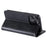 013 Style For iPhone 16 Pro Max Case PU Leather Anti-Fall Phone Cover with 6 Card Slots - Black - 4