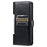 013 Style For iPhone 16 Pro Max Case PU Leather Anti-Fall Phone Cover with 6 Card Slots - Black - 7