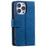 For iPhone 16 Pro Max Case Zipper Pocket 9 Card Slots PU Leather Phone Cover - Blue - 7