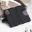 Style 012 for iPhone 16 Pro Case Zipper Wallet PU Leather Rhombus Grid Phone Cover - Black - 6