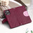 Style 012 for iPhone 16 Pro Max Case Zipper Pocket Glitter Leather Phone Cover - Wine Red - 7