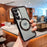 For Samsung Galaxy S23+ Magnetic Case TPU Gradient Glitter Love Heart Phone Cover - Black - 2