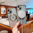 For iPhone 15 Case Compatible with MagSafe Gradient Love Heart Electroplating TPU Phone Cover - Gold - 5