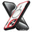 For iPhone 14 Pro Max Case PC+TPU+Acrylic Back Cover with Lens Kickstand Compatible with MagSafe - Red - 2