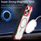 For iPhone 14 Pro Max Case PC+TPU+Acrylic Back Cover with Lens Kickstand Compatible with MagSafe - Red - 4