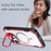 For iPhone 14 Pro Max Case PC+TPU+Acrylic Back Cover with Lens Kickstand Compatible with MagSafe - Red - 5
