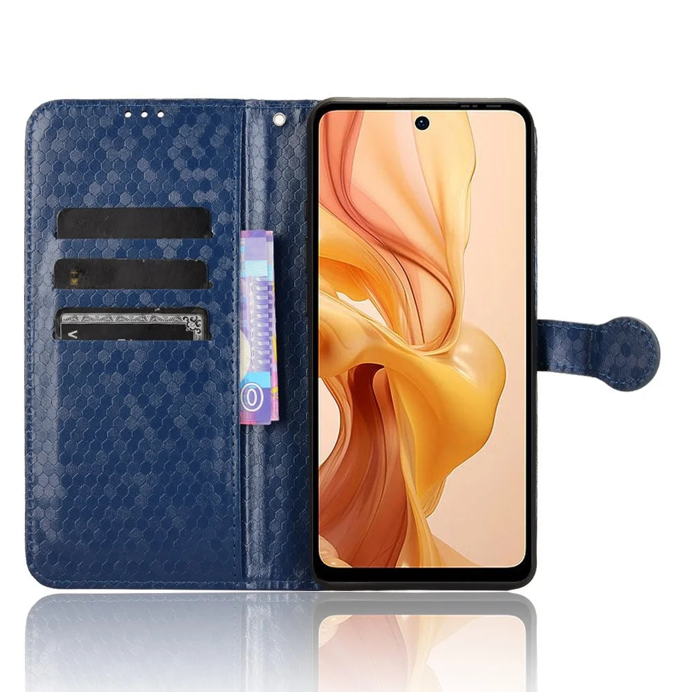 For Ulefone Note 18 Ultra Wallet Case Dot Pattern Imprint PU Leather Phone Cover - Blue - 2