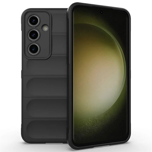 For Samsung Galaxy S24 FE Case Soft TPU Drop Resistant Phone Cover - Black - 1