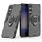 For Samsung Galaxy S24 FE Case PC+TPU Kickstand Cell Phone Back Cover - Black - 2