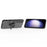 For Samsung Galaxy S24 FE Case PC+TPU Kickstand Cell Phone Back Cover - Black - 3